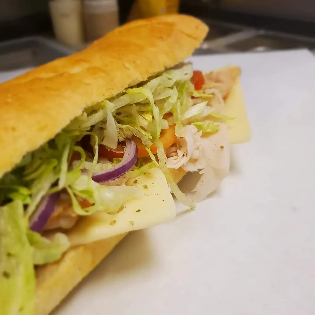Food at Blue Line Deli