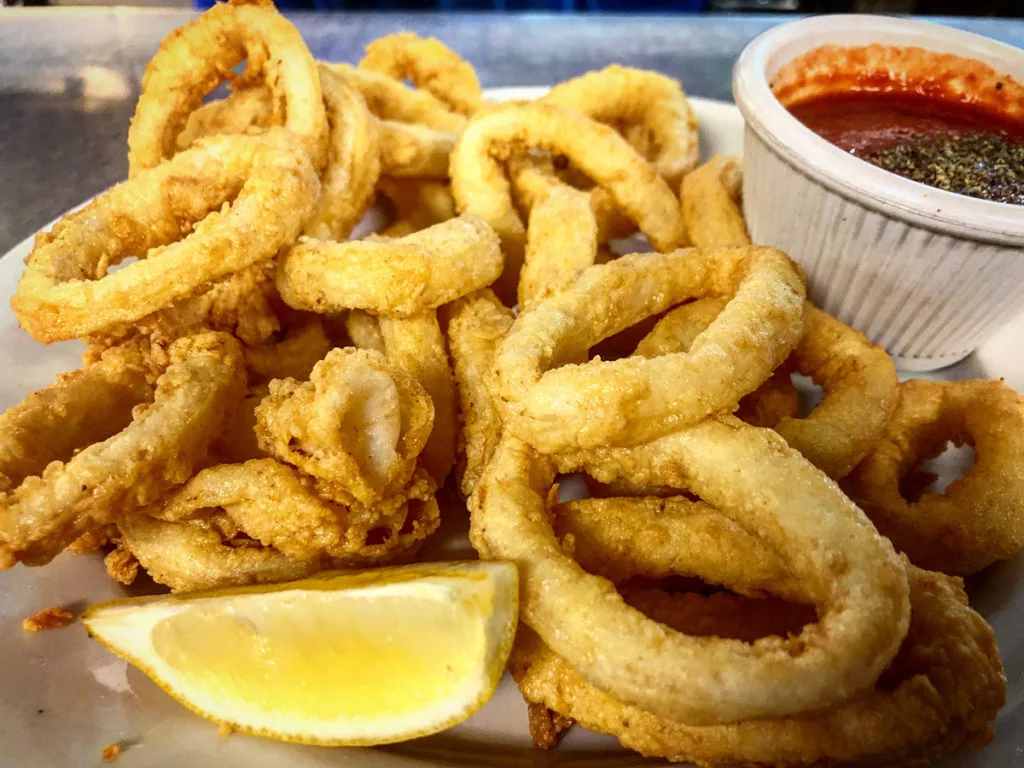Calamari appetizer